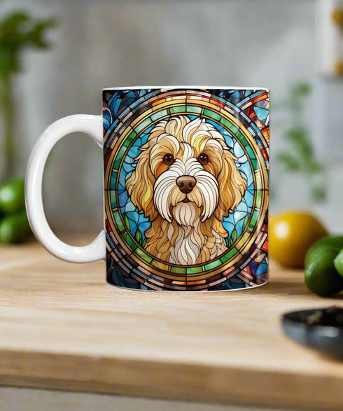 Cockapoo Apricot Suncatcher Artwork Ceramic Mug